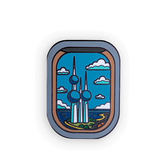 Kuwait Frame - Metal Sticker